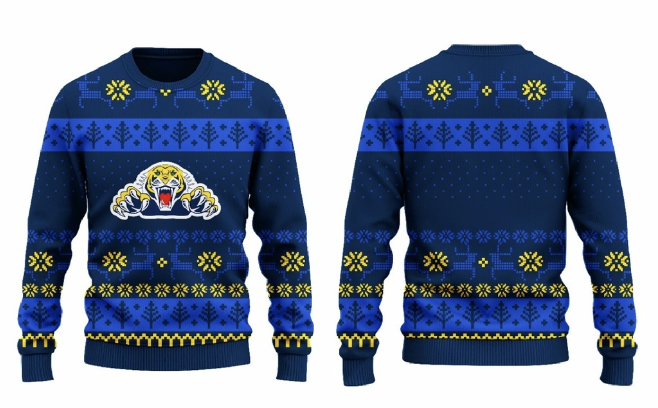 Tigers ugly Christmas jumper